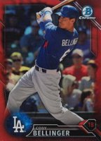 2016 Bowman Chrome Prospects #BCP182 Cody Bellinger Red Refractor Baseball Card