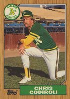 1987 Topps Tiffany #217 Chris Codiroli Baseball Card