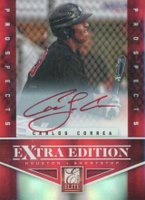 2012 Panini Elite Extra Edition #101 Carlos Correa Autograph-Red Ink Baseball Card