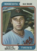 1974 Topps #321 Steve Braun Baseball Card