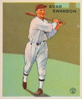 1933 Goudey #195 Evar Swanson Baseball Card