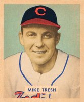1949 Bowman #166 Mike Tresh Baseball Card