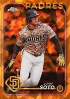 2024 Topps Chrome Sapphire #50 Juan Soto Orange Baseball Card