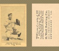 1917 Weil Baking Co. #70 Grover Hartley Baseball Card