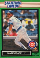 1989 Kenner Starting Lineup # Mark Grace Baseball Card