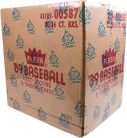 1989 Fleer #WPBC Wax Pack Box Case 20 Boxes Baseball Card