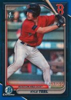 2024 Bowman Chrome Prospects #BCP48 Kyle Teel Blue Refractor Baseball Card