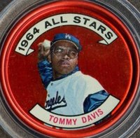 1964 Topps Coins #153 Tommy Davis Baseball Card