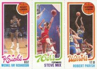 1980 Topps # Richardson/Mix/Parish Basketball Card