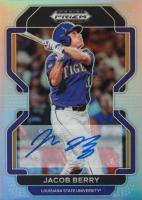 2022 Panini Prizm Draft Picks #PDP6 Jacob Berry Autograph Baseball Card