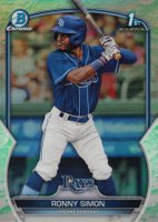 2023 Bowman Chrome Prospects #BCP112 Ronny Simon Lunar Glow Refractor Baseball Card