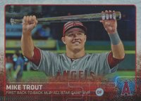 2015 Topps Update #US227 Mike Trout Rainbow Foil Baseball Card