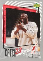 1997 Upper Deck International Catch 23 Sticker #MJ162 Michael Jordan Basketball Card