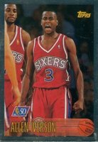 1996 Topps #171 Allen Iverson NBA 50th Basketball Card