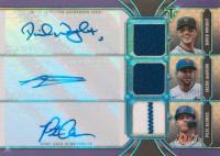 2022 Topps Triple Threads Autograph Relic Combos #ARCWAS David Wright/Jacob DeGrom/Pete Alonso Amethyst Baseball Card