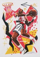 1990 Hoops #376 Clyde Drexler Team Checklist Basketball Card