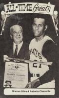 1973 TCMA All-Time Greats Postcard # Clemente/Giles Baseball Card