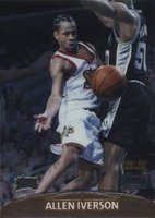 1999 Stadium Club Chrome 1st Day Issue #1 Allen Iverson Basketball Card