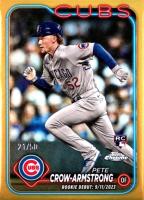 2024 Topps Chrome Update #USC158 Pete Crow-Armstrong Gold Refractor Baseball Card