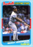 1989 Fleer Exciting Stars #21 Rickey Henderson Baseball Card