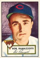1952 Topps #184 Bob Ramazotti Cream back Baseball Card