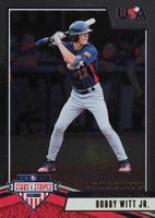 2019 Panini Stars & Stripes USA #48 Bobby Witt Jr. Longevity Base Baseball Card