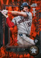 2024 Topps Cosmic Chrome X Cactus Jack #45 Kyle Tucker Orange Refractor Baseball Card