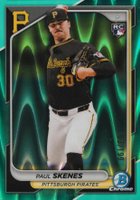 2024 Bowman Chrome #31 Paul Skenes Aqua Raywave Baseball Card