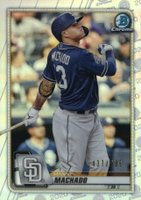 2020 Bowman Chrome #2 Manny Machado Refractor Baseball Card