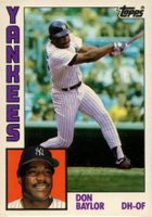 1984 Topps Tiffany #335 Don Baylor Baseball Card
