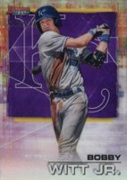 2021 Bowman's Best #15 Bobby Witt Jr. Purple Refractor Baseball Card