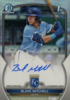 2023 Bowman Draft Chrome Prospect Autograph #CDABMI Blake Mitchell Refractor Baseball Card