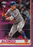 2019 Topps Chrome Update  #52 Pete Alonso Pink Refractor Baseball Card