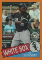 2020 Topps Chrome 1985 Topps #85TC17 Luis Robert Orange Refractor Baseball Card