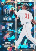 2018 Panini Chronicles Contenders Optic #7 Rafael Devers Blue Ice Baseball Card
