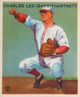 1933 Goudey #202 Gabby Hartnett Baseball Card