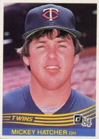 1984 Donruss #147 Mickey Hatcher Baseball Card
