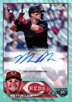 2023 Topps Chrome Update Autograph #ACMMC Matt Mclain Aqua Wave Baseball Card