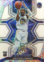 2021 Panini Mosaic #205 Jonathan Kuminga White Sparkle Basketball Card