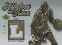 2006 Upper Deck Chronology Stitches in Time #SITMJ Michael Jordan Basketball Card