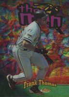 1998 Finest the Man #TM3 Frank Thomas Refractor Baseball Card