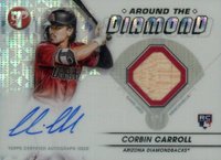2023 Topps Pristine Around the Diamond Autograph Relic #ADRCC Corbin Carroll Pristine Baseball Card