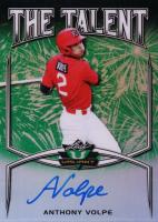 2019 Leaf Valiant the Talent Autographs #TTAV2 Anthony Volpe Green Baseball Card