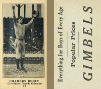 1916 Gimbels #49 Charles Dooin Baseball Card