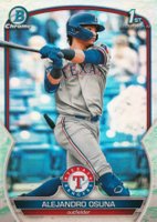 2023 Bowman Chrome Prospects #BCP131 Alejandro Osuna Lunar Glow Refractor Baseball Card