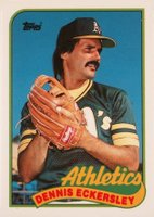 1989 Topps Tiffany #370 Dennis Eckersley Baseball Card