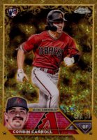 2023 Topps Gilded Collection #49 Corbin Carroll Mini Diamond Gold Etch Baseball Card