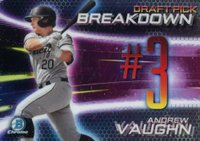 2019 Bowman Draft Chrome Draft Pick Breakdown #BSBAV Andrew Vaughn Baseball Card