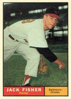 1961 Topps #463j Jack Fisher Baseball Card