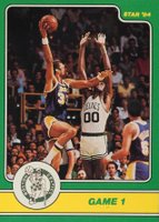 1984 Star Celtics Champions #2 Kareem Abdul-Jabbar/Robert Parish Game 1 Basketball Card